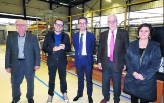 Robert Gaiani, Romain Ravaud, Jérôme Filippini, Robert Vitrat et Nadine Chaïb./ Photo DDM, Lae. B. Robert Gaiani, Romain Ravaud, Jérôme Filippini, Robert Vitrat et Nadine Chaïb./ Photo DDM, Laetita BERTONI