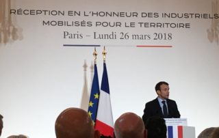 Mecanic Vallée représentée par son Président à la Réception en l honneur des industriels mobilisés pour le territoire à l Elysée - Lancement de la Semaine Nationale de l Industrie - le lundi 26 mars 2018