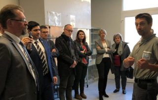 Élus et officiels ont visité la SNAM à Viviez./ Photo DDM, M.G.