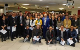 Une promotion 2018 exceptionnelle avec 107 médailles du travail distribuées le 14 décembre./ Photo DDM A.L.