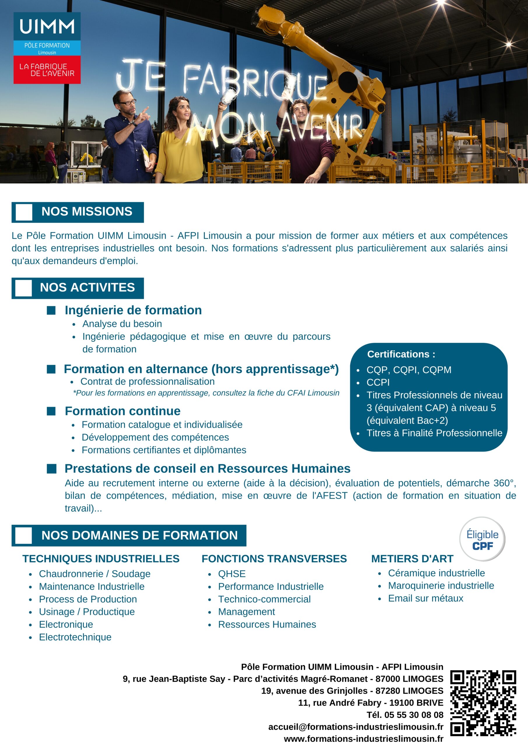 Pôle formation UIMM Limousin – AFPI Limousin